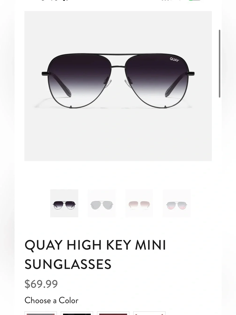 Quay Australia High Key Mini Sunglasses